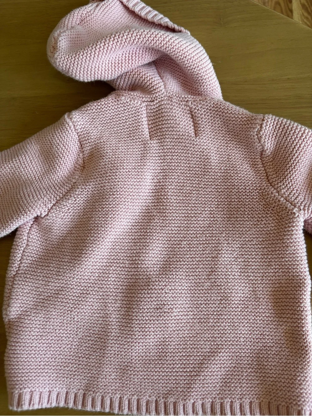 Old Navy Light Pink Knit Hooded Cardigan